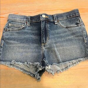 Joe's Jeans Blue Jean Shorts Distressed Frayed Hem